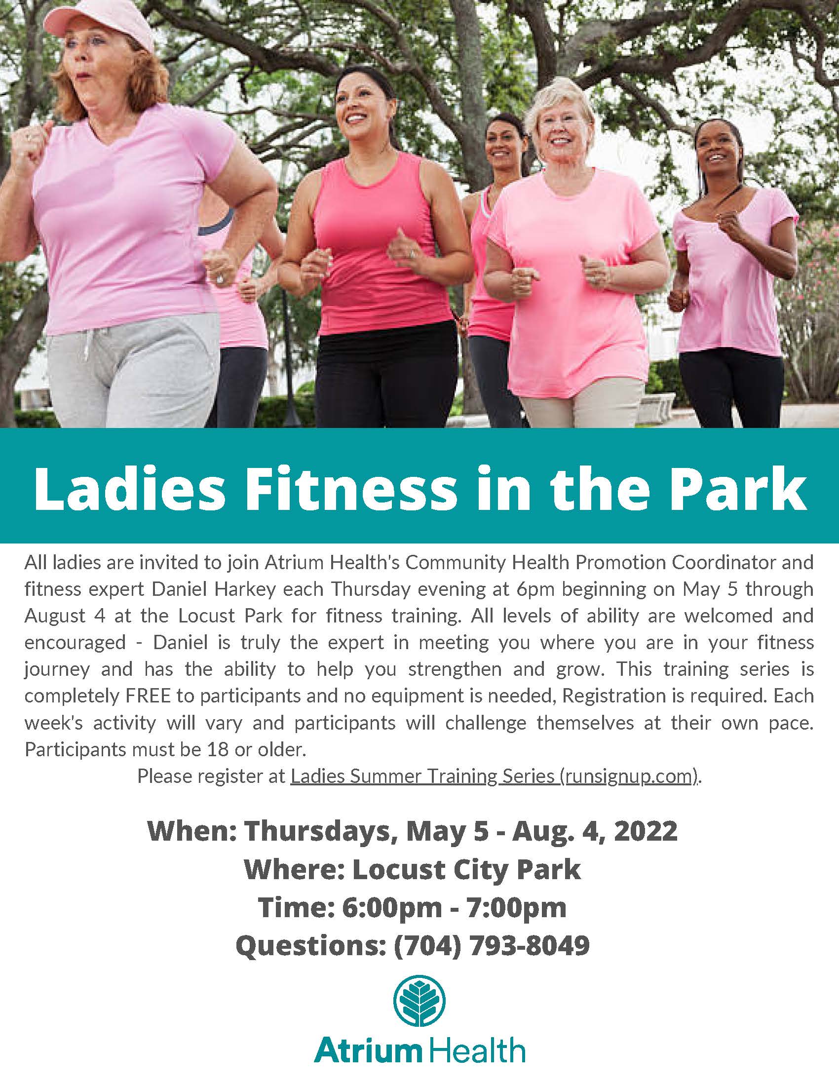 Ladies Fitness in the Park Flyer